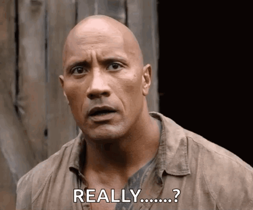 Bald Man Surprised Saying Really