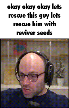 Bald Man Wearing Glasses and Headphones Says Lets Rescue