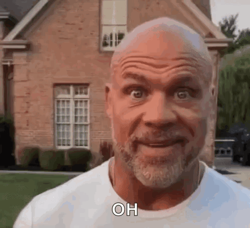 Bald Man With Beard at Brick House