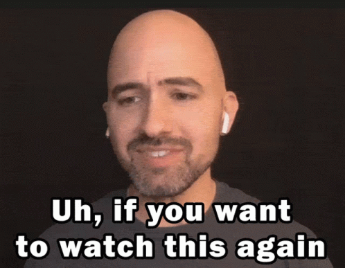 Bald Man With Beard Earbuds Uh Watch Again