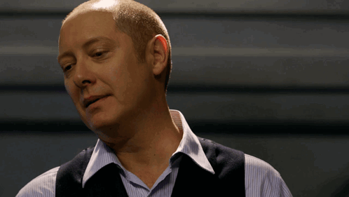 Bald Man With Beard In Black Jacket GIF