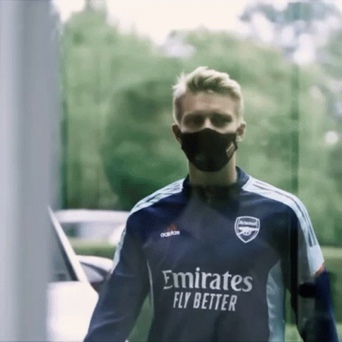 Bald Man With Beard In Black Nike Chelsea Shirt GIF