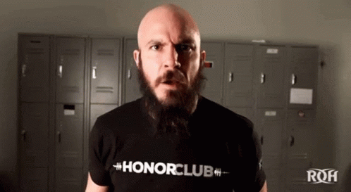 Bald Man With Beard in Honorclub T-Shirt