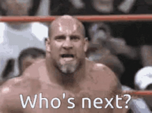 Bald Man With Beard In Wrestling Ring GIF