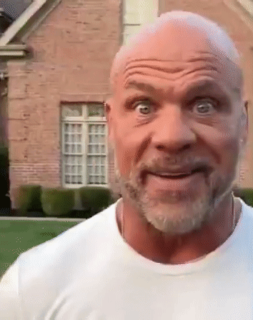 Bald Man With Beard Making Funny Face