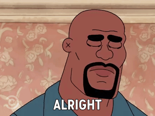 Bald Man With Beard Saying Alright