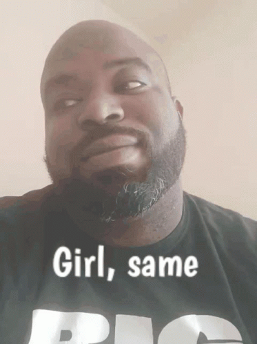 Bald Man With Bearded Girl Shirt GIF