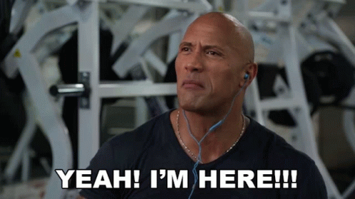 Bald Man With Earbuds Says Yeah I'm Here