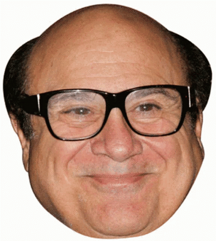 Bald Man With Glasses And Mustache Smiling GIF