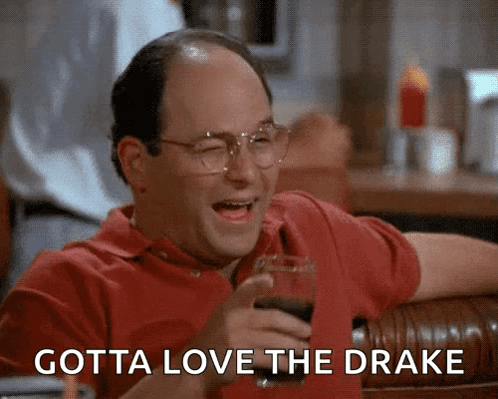 Bald Man With Glasses Laughing Gotta Love the Drake