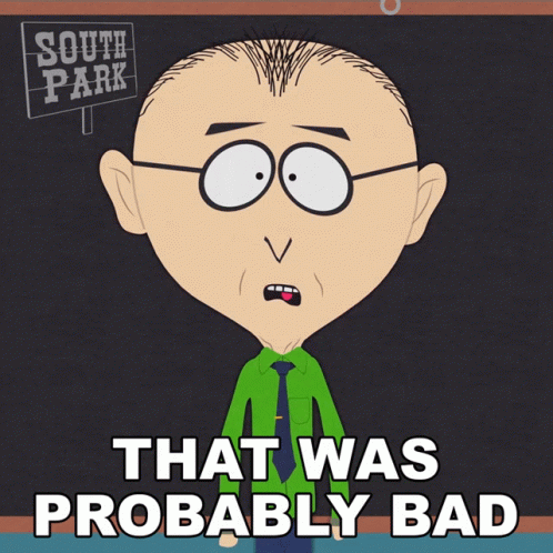 Bald Man With Glasses Saying Probably Bad GIF