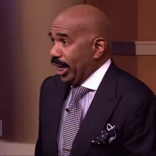 Bald Man With Mustache Making Funny Face GIF