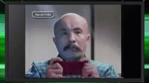 Bald Man With Mustache Playing Nintendo Video Game GIF