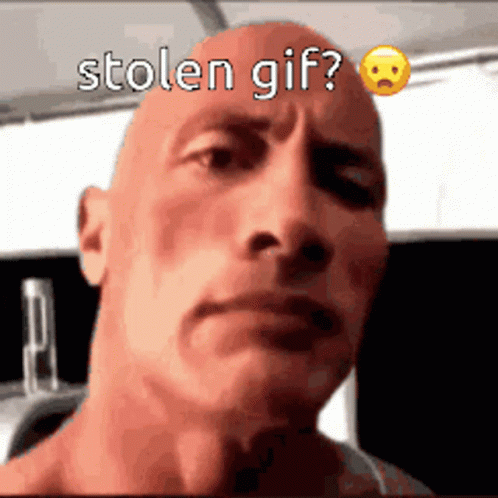 Bald Man With Stolen Gif Text GIF