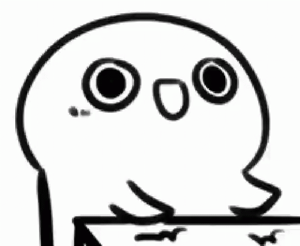 Bald Sticker Hyperventilating GIF