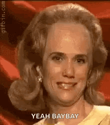 Bald Woman Smiling Yeah Bay Bay