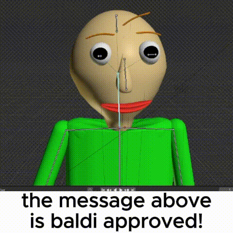 Baldi Approved Cartoon Character GIF