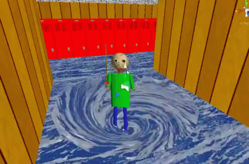 Baldi Basics In Whirlpool GIF
