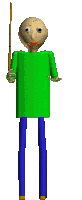 Baldi Basics Slamming Stick On Palm GIF