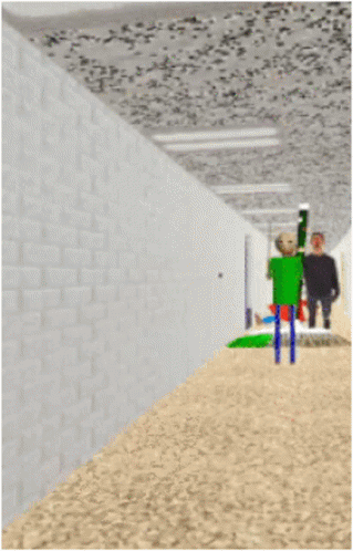 Baldi Carrying Stick GIF