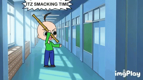 Baldi Its Smacking Time GIF