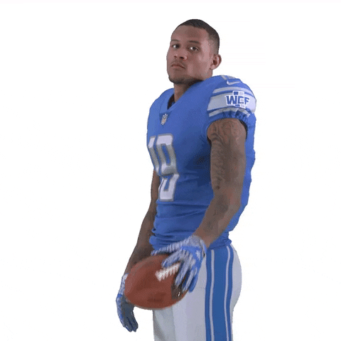 Ball Drop Detroit Lions Hendon Hooker GIF