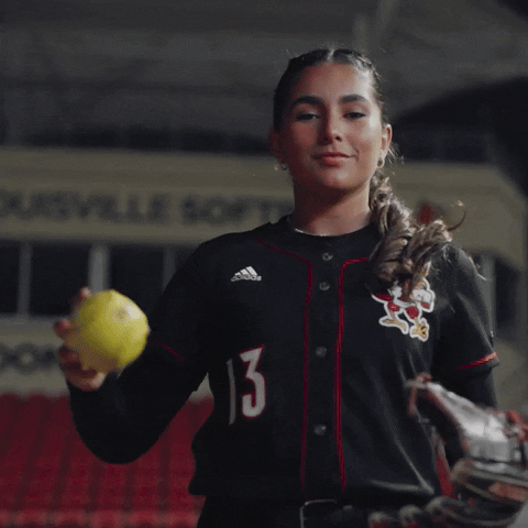 Ball Drop Sassy Softball Player GIF