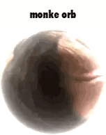 Ball With Monke Orb Text