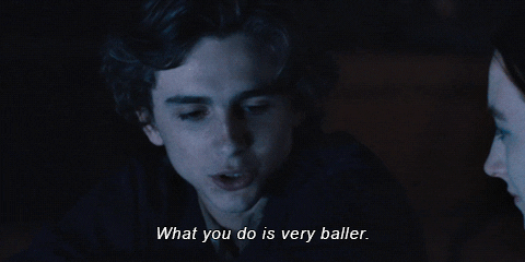 Baller Attitude Timothée Chalamet GIF