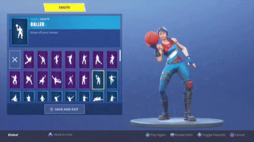Baller Emote in Video Game