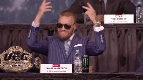 Baller Wrestler Connor Mcgregor GIF