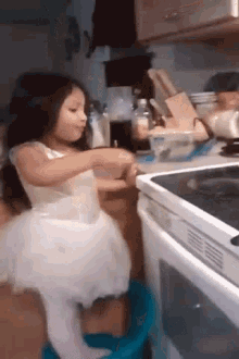 Ballerina Cooking And Failing GIF