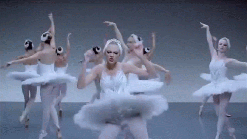 Ballerinas in White Tutus Dancing in Circle