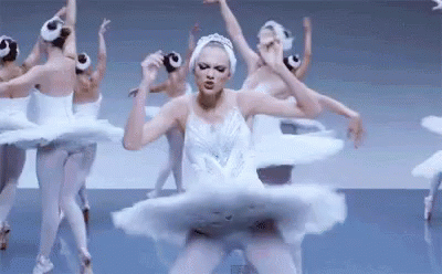 Ballerinas in White Tutus Dancing in Circle