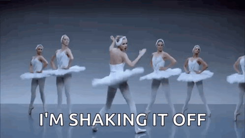 Ballerinas Shaking It Off Dancing In Row GIF