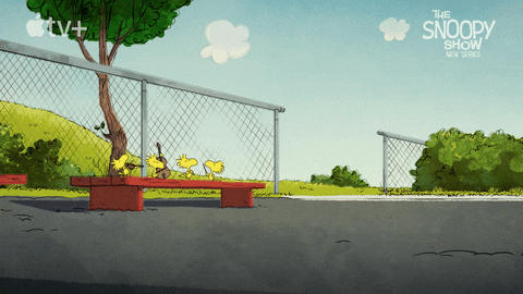 Ballet Dancing Snoopy And Woodstock GIF