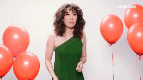 Balloon Pop Girl Yeah GIF