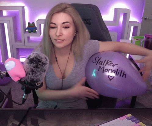 Balloon Pop Kiss Alinity GIF