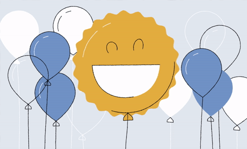 Balloon with Smiling Face
