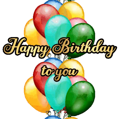 Balloons With Happy Birthday To You