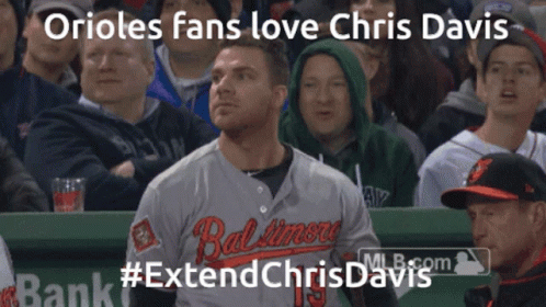 Baltimore Orioles Player in Front of Crowd