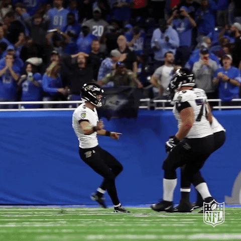 Baltimore Ravens Justin Tucker Group Hug GIF