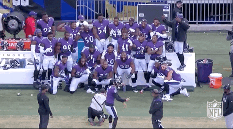 Baltimore Ravens Justin Tucker Group Picture GIF