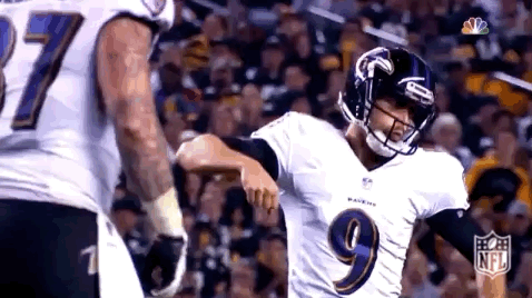 Baltimore Ravens Justin Tucker Hand Swing GIF