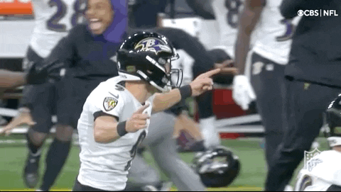 Baltimore Ravens Justin Tucker Happy Running GIF