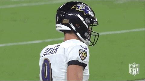 Baltimore Ravens Justin Tucker Head To Head GIF