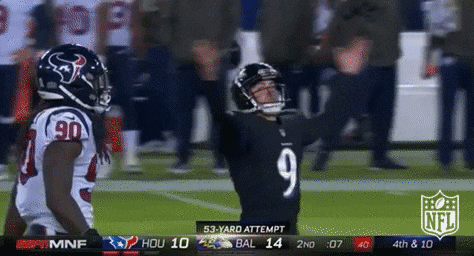 Baltimore Ravens Justin Tucker Open Arms GIF