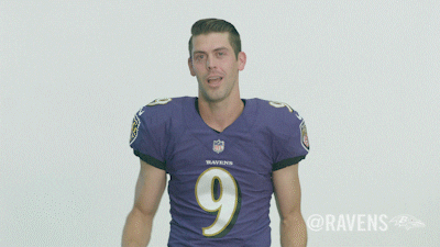 Baltimore Ravens Justin Tucker Shoulder Shrug GIF