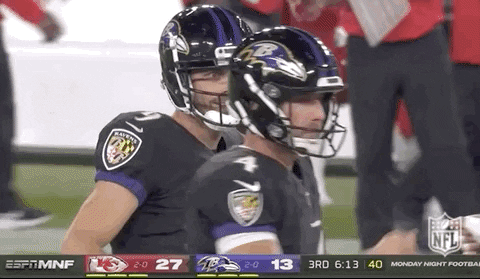 Baltimore Ravens Justin Tucker Team Celebration GIF