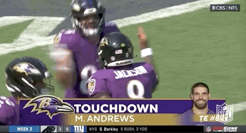 Baltimore Ravens Mark Andrews Bump Twist GIF